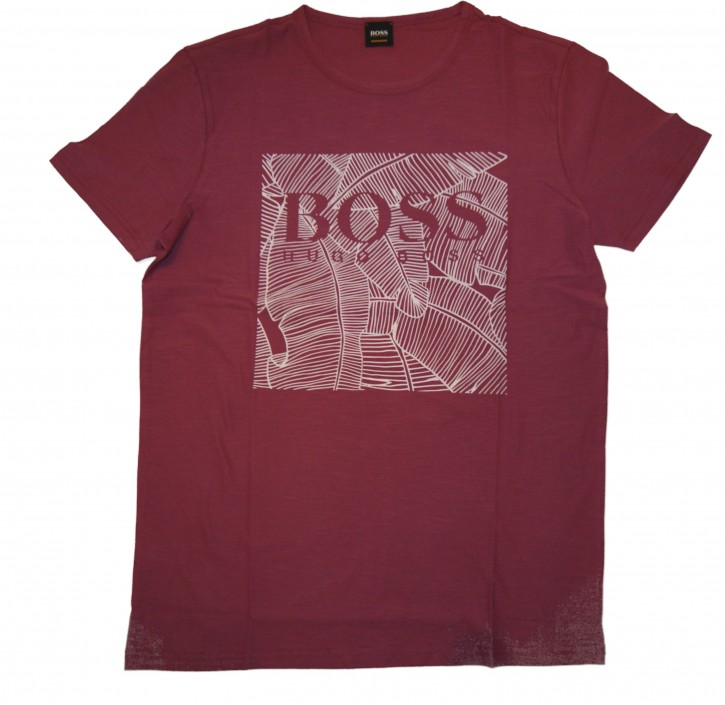 BOSS ORANGE Tee Shirt TARIT 1 mit Druck Farbe dunkel lila 505