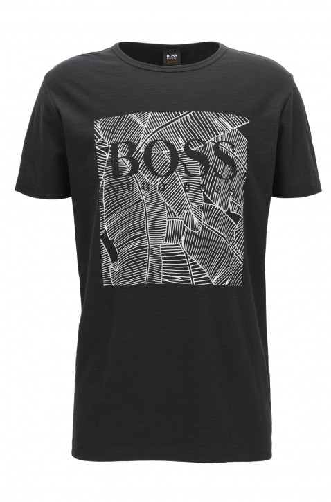 BOSS ORANGE Tee Shirt TARIT 1 mit Druck schwarz 001