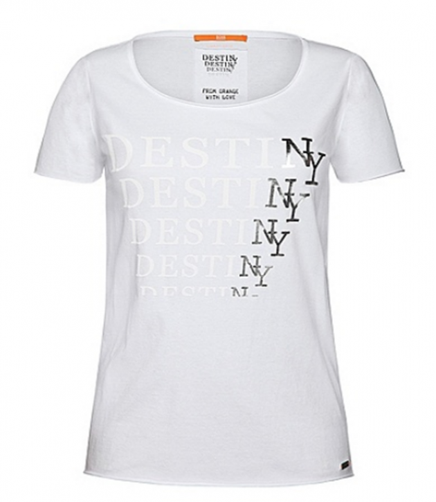 BOSS ORANGE T-SHIRT TASHIRT FARBE WHITE 100