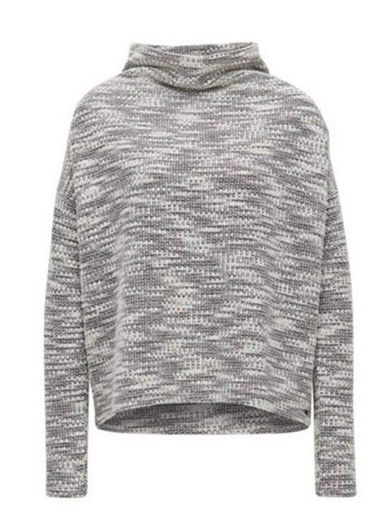 BOSS ORANGE Relaxed-Fit Grobstrick-Pullover TATURTLE aus Material-Mix mit Stehkragen Farbe 996