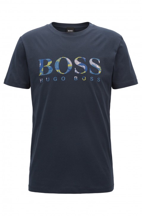 BOSS ORANGE Relaxed-Fit T-Shirt Tauno 7 aus Baumwolle mit Logo dunkelblau 405