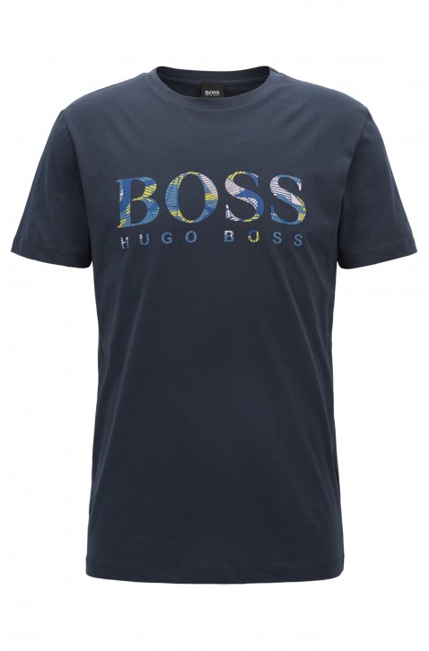 BOSS ORANGE Relaxed-Fit T-Shirt Tauno 7 aus Baumwolle mit Logo dunkelblau 405