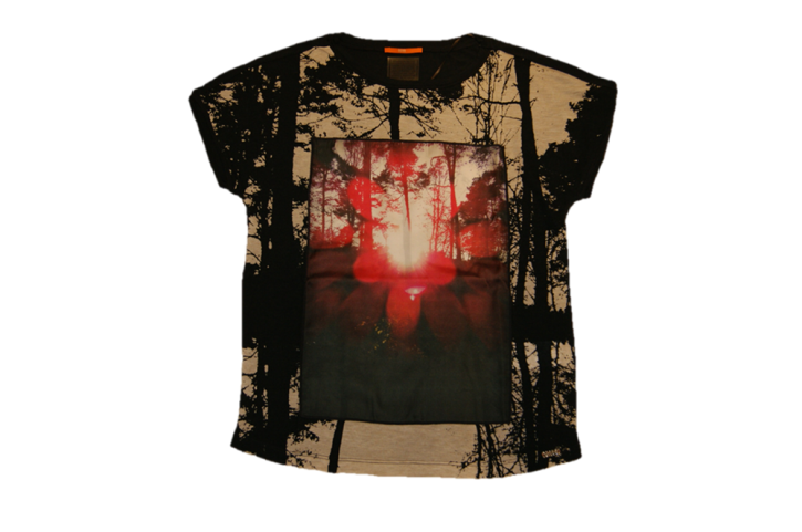 BOSS ORANGE TEE SHIRT TAWOOD FARBE GRAU 010