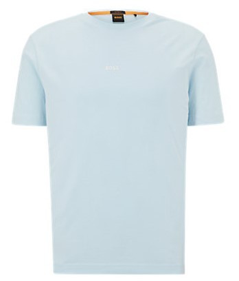 Boss Relaxed-Fit T-Shirt TChup aus Stretch-Baumwolle mit Logo-Print Farbe blau 461