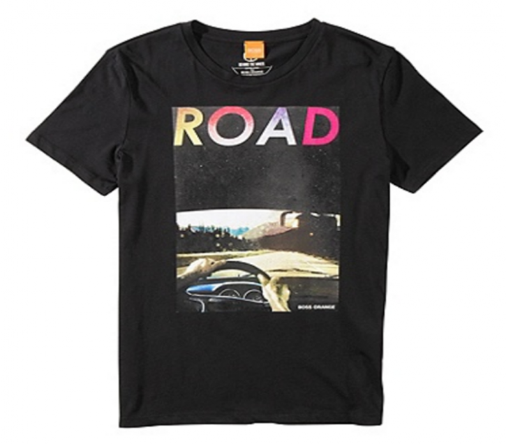 BOSS ORANGE T-SHIRT TEMYO 7 FARBE SCHWARZ 001 S