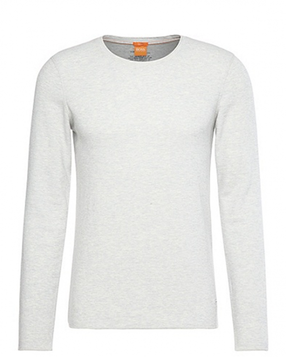 BOSS ORANGE SWEAT TERRIS 1 FARBE HELLGRAU 054