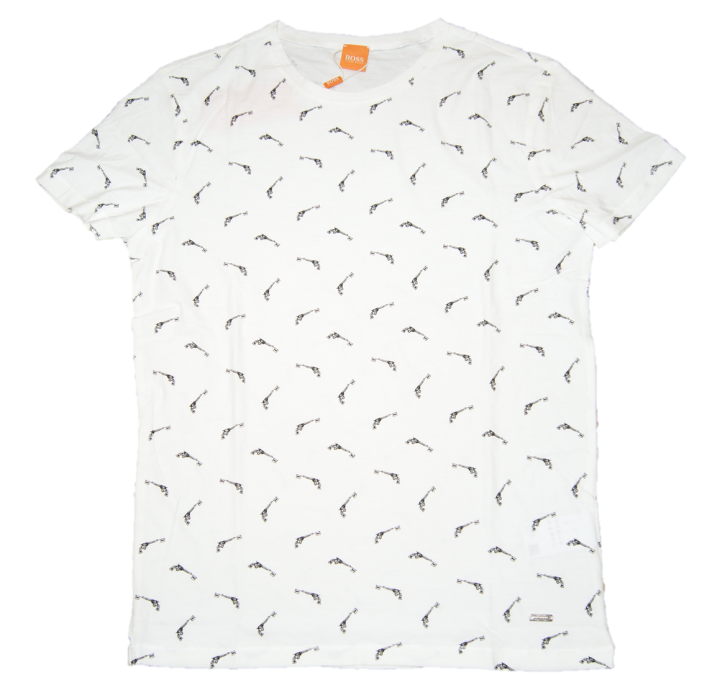 BOSS ORANGE TEE SHIRT THIEN FARBE WOLLWEISS 101