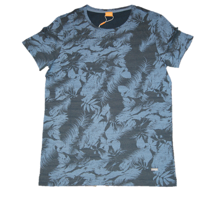 BOSS ORANGE TEE SHIRT TINUS FARBE BLAU 456