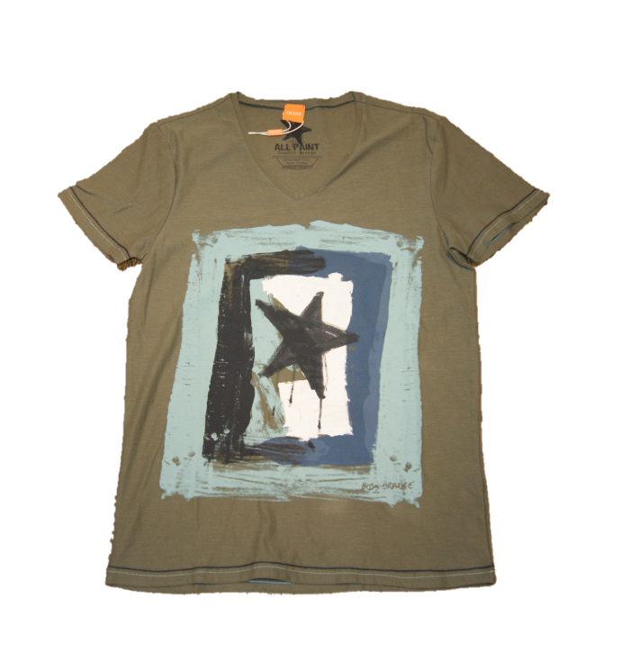 BOSS ORANGE  T-SHIRT TOLSTAY 3 FARBE MEDIUM GREEN 318 GR: S