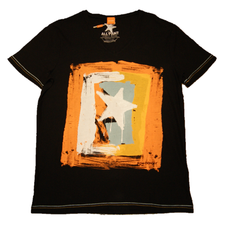 BOSS ORANGE  T-SHIRT TOLSTAY 3 FARBE SCHWARZ 001 GR. L