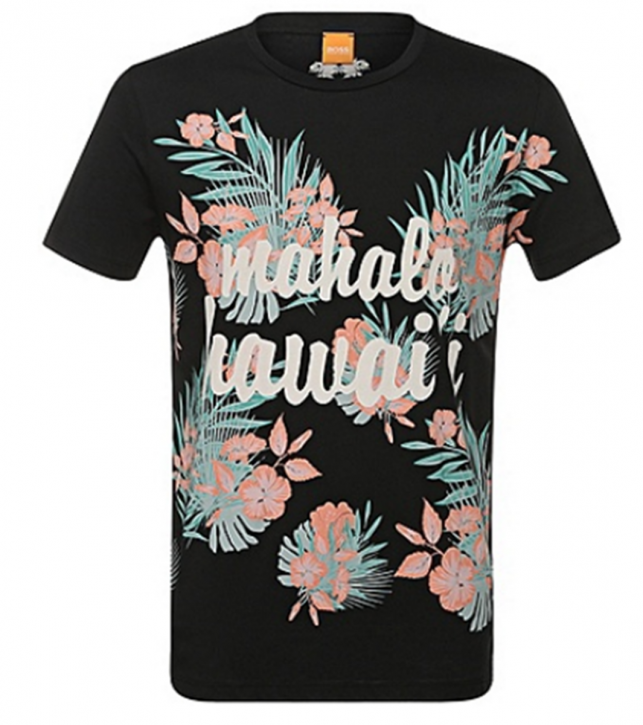 BOSS ORANGE T-SHIRT TOMSIN 6 FARBE SCHWARZ 001