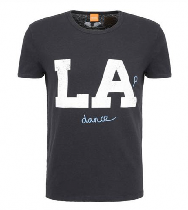 BOSS ORANGE T-SHIRT TOUCHBACK 1 FARBE SCHWARZ 001