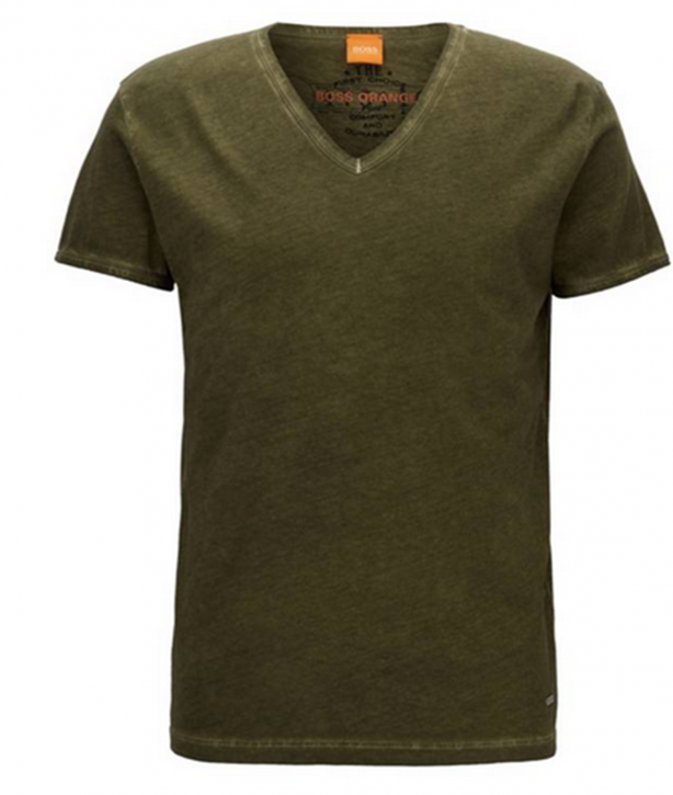 BOSS ORANGE T-Shirt Toulouse Farbe dunkelgrün 309