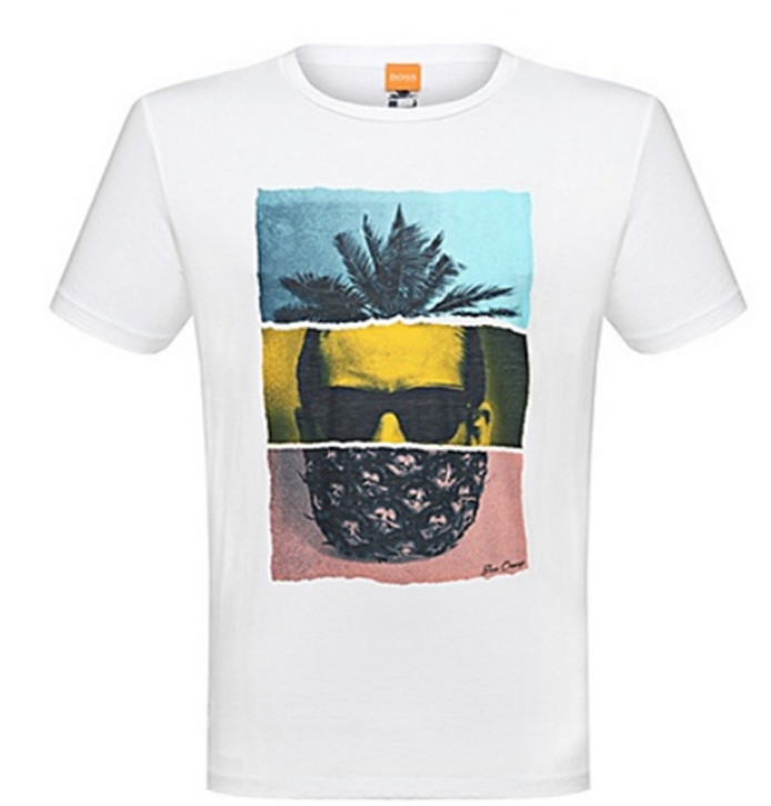 BOSS ORANGE TEE SHIRT TOWNEY 2 FARBE WEISS 100