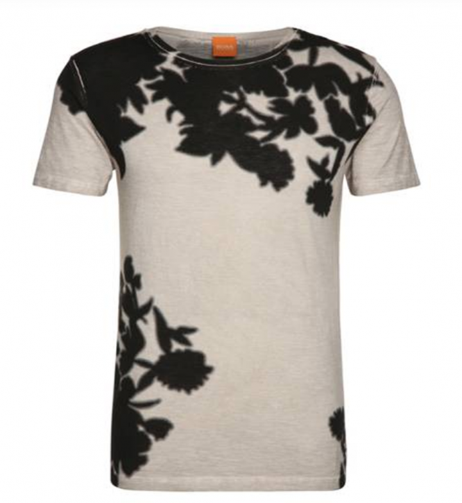 BOSS ORANGE T-SHIRT TRUSTED FARBE HELLGRAU 065