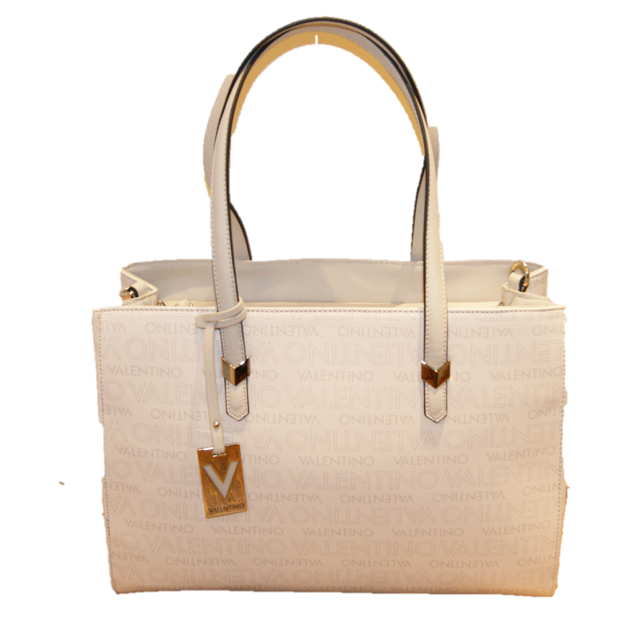 VALENTINO BY MARIO VALENTINO LOGO PRINT TASCHE LILY FARBE OFF WHITE