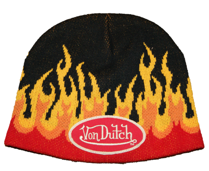 VON DUTCH FLAMMEN MÜTZE FARBE SCHWARZ 001
