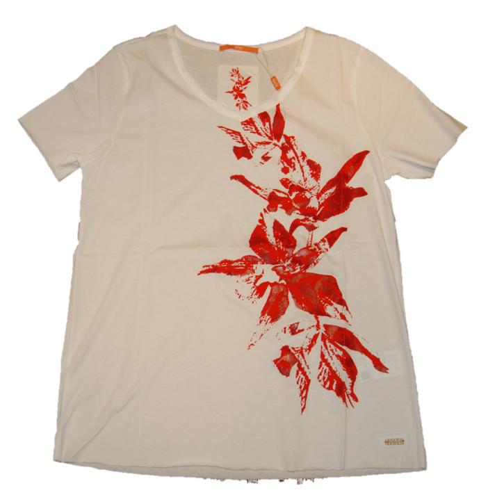 BOSS ORANGE TEE SHIRT VASHIRT FARBE WEISS 998