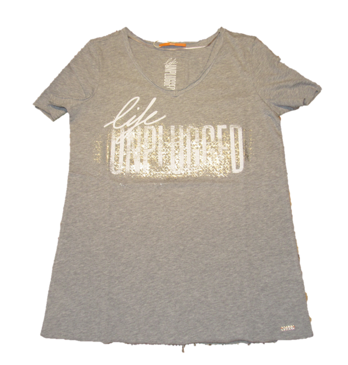 BOSS ORANGE T-SHIRT VASHIRT FARBE GRAU 032