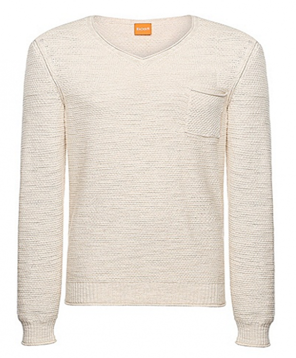 BOSS ORANGE PULLOVER ABREMIS FARBE BEIGE 110