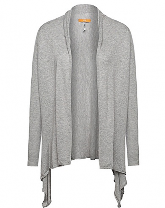 BOSS ORANGE STRICKJACKE WANELLA FARBE GRAU 032