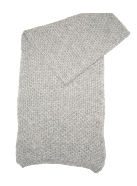 HUGO BOSS Schal WENTERS aus Alpaka/Woll Mix mit Struktur grau 040