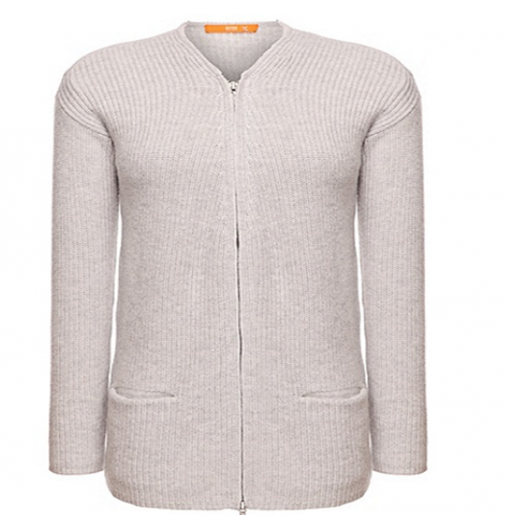 BOSS ORANGE CARDIGAN WRENNE FARBE HELLGRAU 037