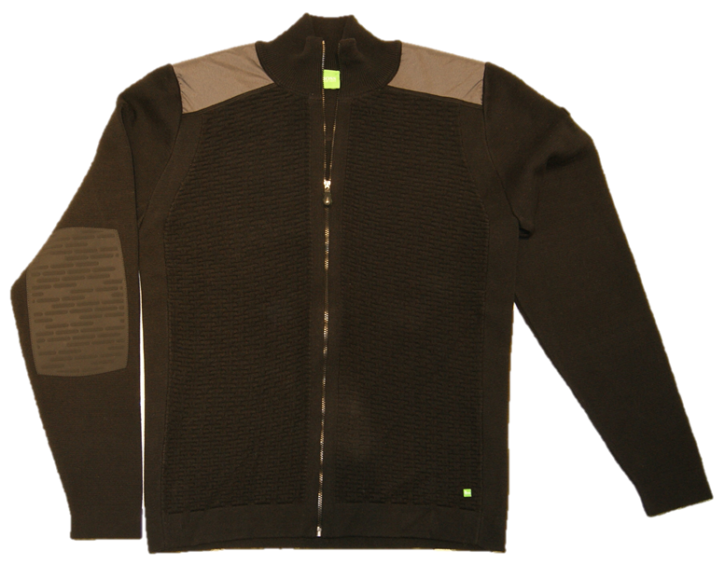 HUGO GREEN STRICKJACKE ZOVE FARBE SCHWARZ 001