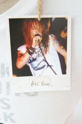WORN BY T-SHIRT AXL ROSE FARBE WEISS M