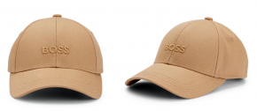 Boss Damen Cap Ari-Boss aus Baumwoll-Twill mit Logo-Stickerei beige 260