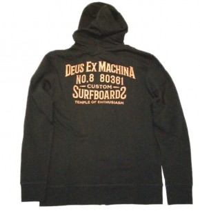 DEUS - DEUS EX MACHINA Kapuzensweat Jacke Backwards Zip Hoodie schwarz M