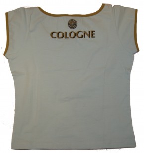 NASTROVJE POTSDAM Tshirt 4711since 1792 hellblau mit grünem Hals und Armbündchen S