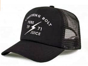 LIGHTNING BOLT Trucker cap mit dem Namen 1971 JUICE schwarz K00