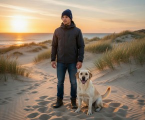 Derbe Matrosen Docker Beanie Mütze blau 010